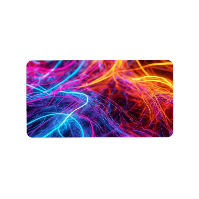Neon Lines Label (Front)
