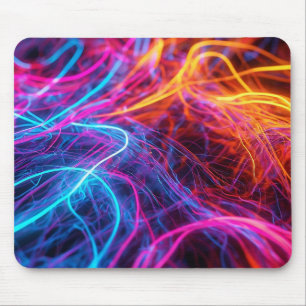 Neon Lines Mouse Pad