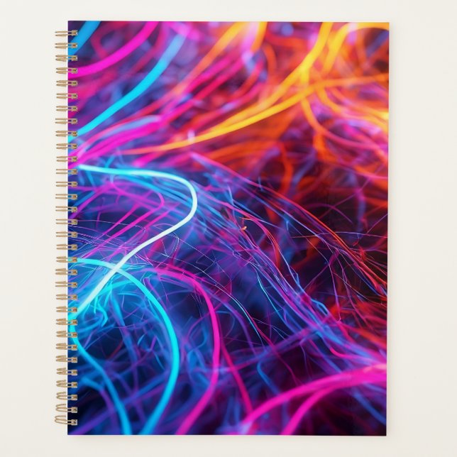 Neon Lines Planner (Front)