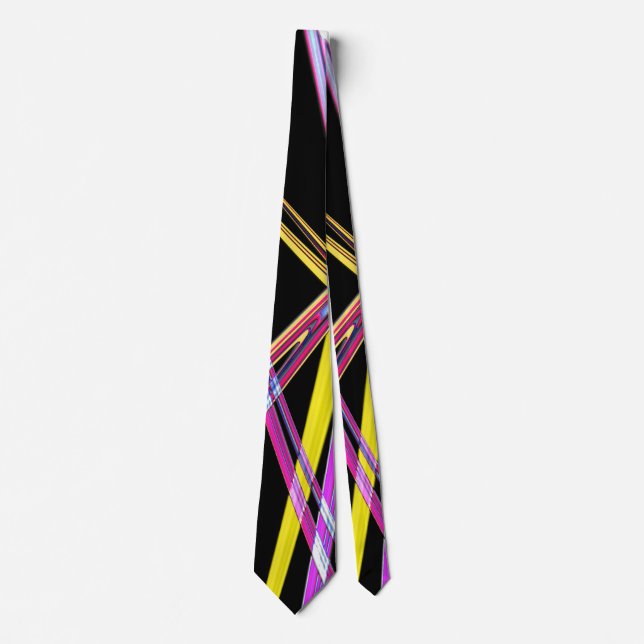 neon lines tie (Front)