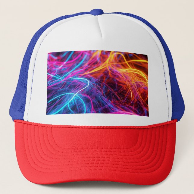 Neon Lines Trucker Hat (Front)