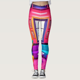 Neon Living Room Bold Colours Leggings