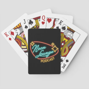 Neon Lounge Logo Phone Case Playing Cards