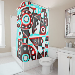 Neon Machine No. 5 Shower Curtain
