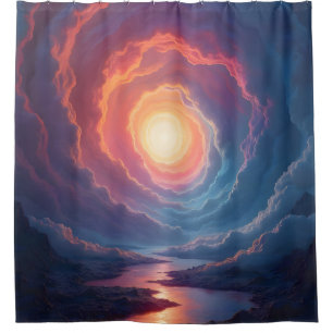 Neon Maelstrom - Shower Curtain