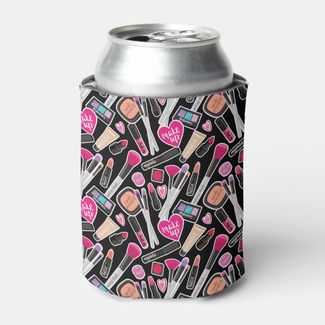 Neon Makeup Pattern Can Cooler (Can Front)