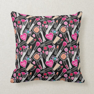Neon Makeup Pattern Cushion