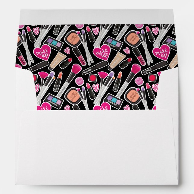Neon Makeup Pattern Envelope (Back (Bottom))