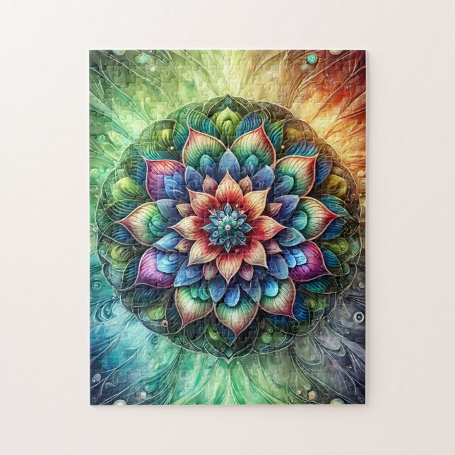 Neon Mandala  Jigsaw Puzzle (Vertical)