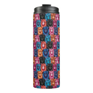 "Neon Mane Madness" Thermal Tumbler