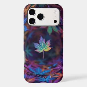 Neon Maple Spiral – Vibrant Autumn iPhone 17 Pro 
