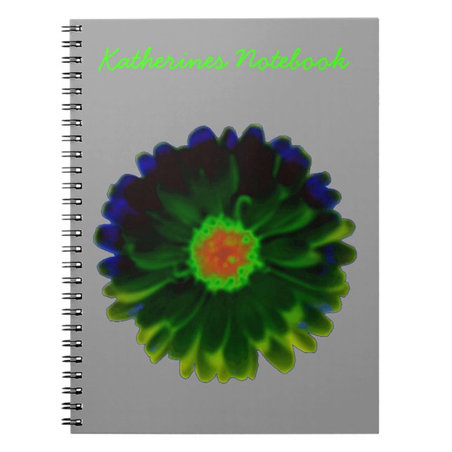 Neon Marigold Customisable Notebook (Front)