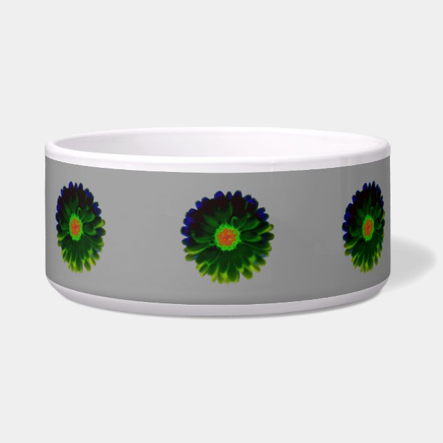 Neon Marigold Dog Bowl (Front)