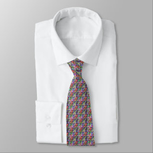 Neon Matrix Tie