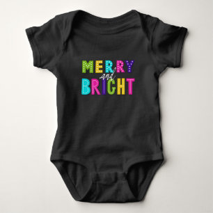 Neon Merry and Bright Baby Bodysuit