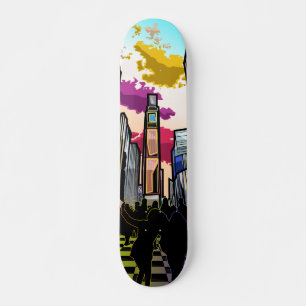 Neon Metropolis Skateboard