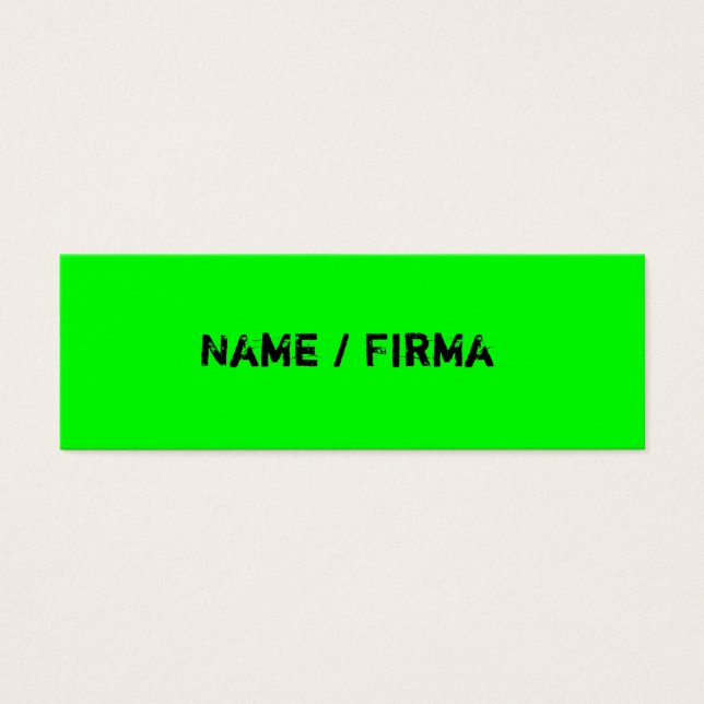 Neon - mini Business Cards (Front)