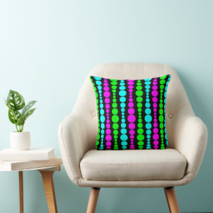 Neon Modern Rectangles  Cushion
