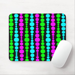 Neon Modern Rectangles Mouse Pad
