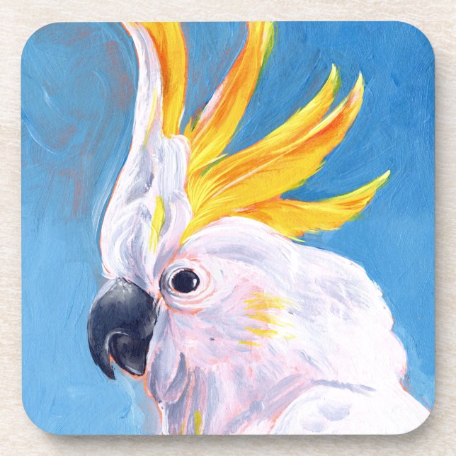 Neon Mohawk - Cockatoo Coaster (Front)