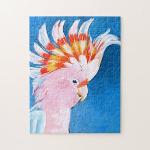 Neon Mohawk - Pink Cockatoo Jigsaw Puzzle