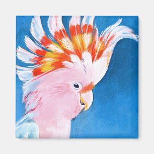 Neon Mohawk - Pink Cockatoo Magnet