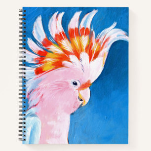 Neon Mohawk - Pink Cockatoo Notebook