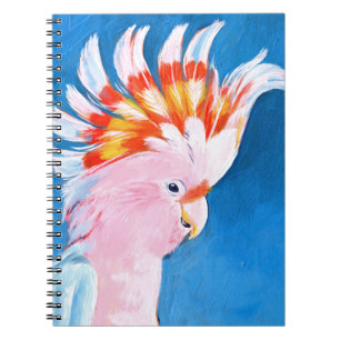 Neon Mohawk - Pink Cockatoo Notebook