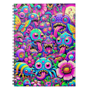 Neon Monster Bugs Notebook