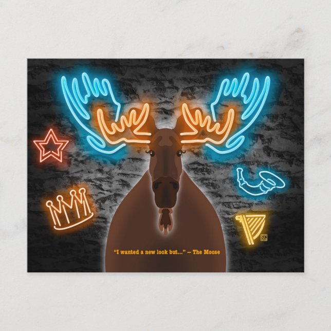 Neon Moose Postcard 10-Pack (Front)