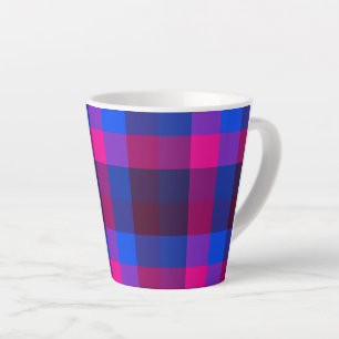 Neon mosaic fusion latte mug