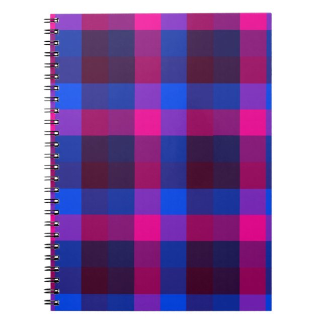 Neon mosaic fusion  notebook (Front)