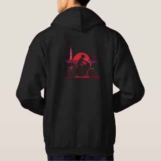 Neon Motor Biker Anime Lover Hoodie