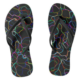 Neon Multicolor Lines Thongs