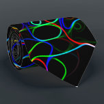 Neon Multicolored Curvy Line Pattern -COOL Tie<br><div class="desc">Elevate your style with our Vibrant Neon Swirl Tie, a perfect blend of sophistication and modern flair. Designed for the bold individual, this tie features a mesmerizing pattern of swirling neon colors against a sleek black background, making it a standout accessory for any occasion. Whether you're dressing up for a...</div>