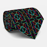 Neon Multicolored Curvy Line Pattern -COOL