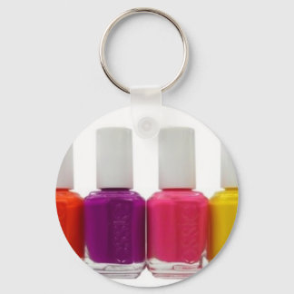 Neon Nail Polish Key Ring
