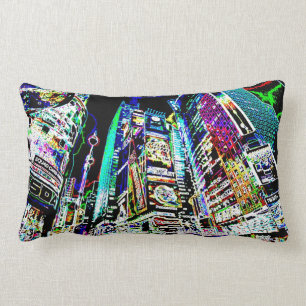 Neon New York City Lumbar Cushion