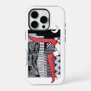Neon Night City Lights Photography - Cyberpunk Cin iPhone 16 Pro Case