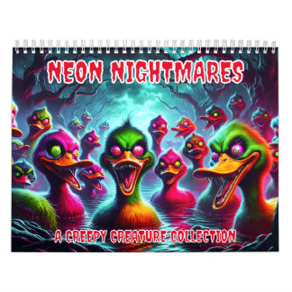 Neon Nightmares: A Creepy Creature Collection Calendar