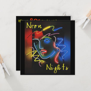 Neon Nights Invitation