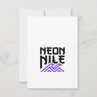 NEON NILE Wave Logo Greeting Card