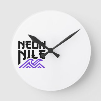 NEON NILE Wave Logo Wall Clock