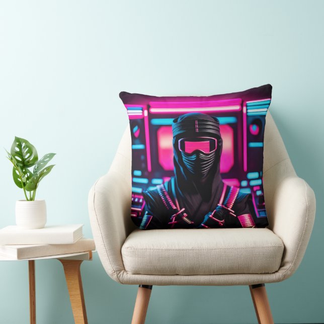 neon ninja cushion (Chair)