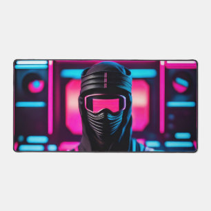 neon ninja desk mat