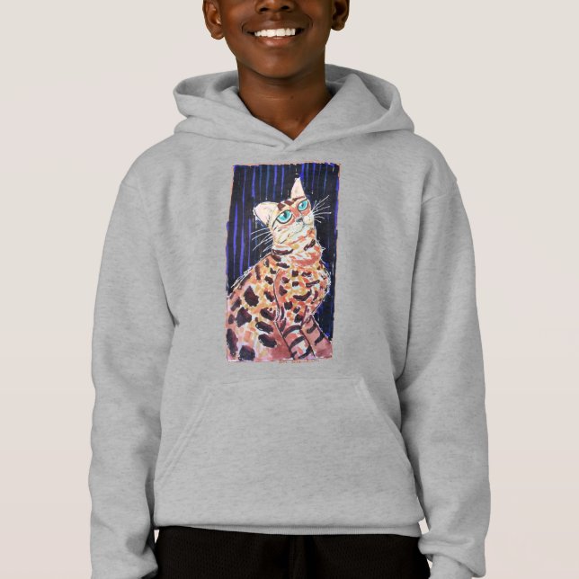 Neon Noir Bengal Cat (Front)
