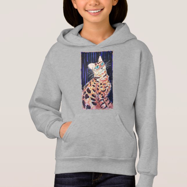 Neon Noir Bengal Cat (Front)