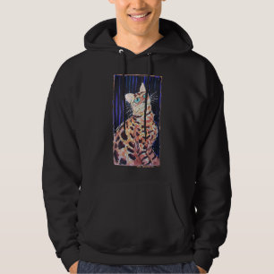 Neon Noir Bengal Cat Hoodie