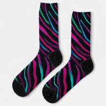 Neon Noir Zebra Pattern