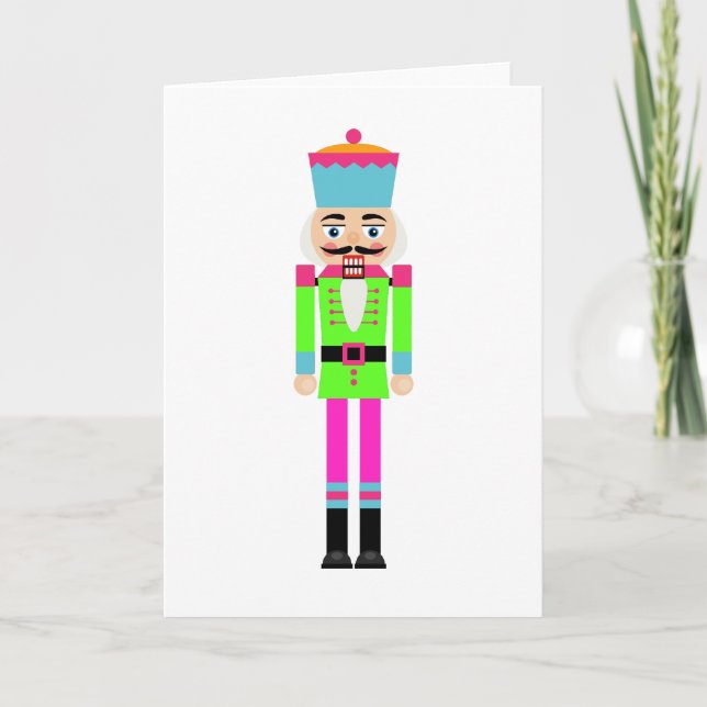 NEON NUTCRACKER CHRISTMAS GREETING CARD (Front)